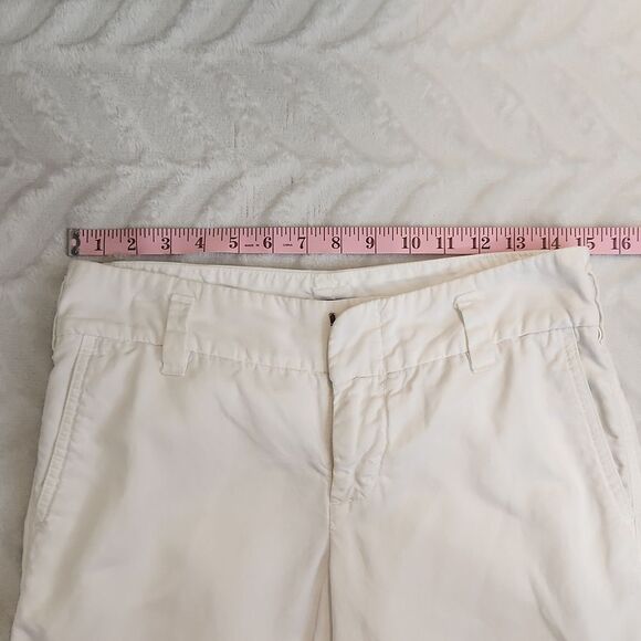 EXPRESS cotton linen blend white pants for women - Picture 10 of 11